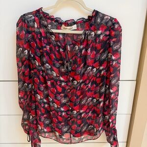 Diane Von Furstenberg 100% silk blouse, XS